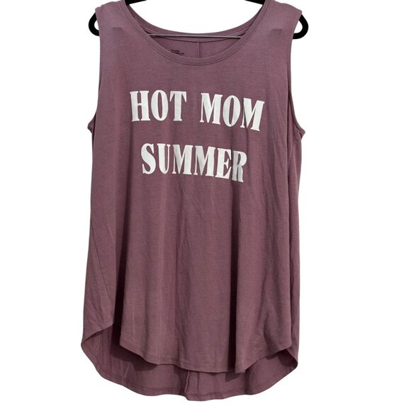 Hot Mom Summer Desert Rose Drapey Tank Top X-Large Modal/Polyester/Spandex - Picture 1 of 6